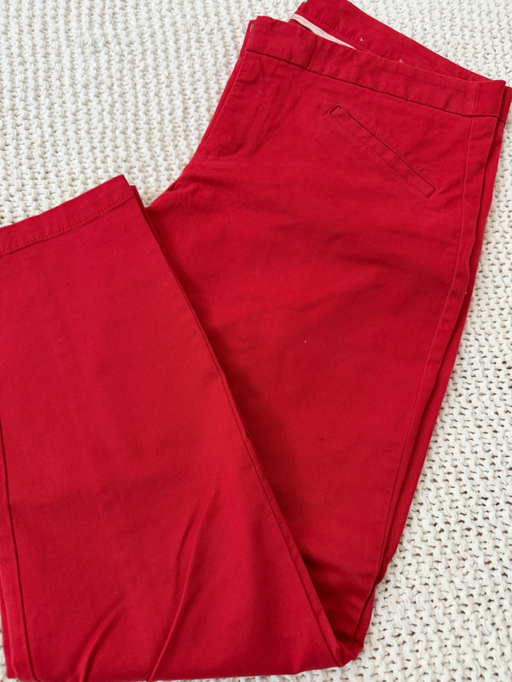 GAP Bright Red ultra skinny stretch pants - like new condition